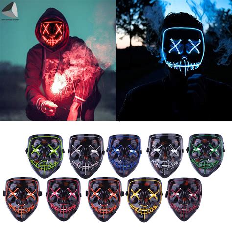 led mask halloween